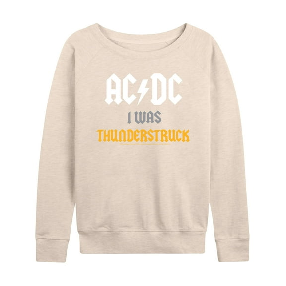 ACDC - I Was Thunderstruck - Women's Lightweight French Terry Long Sleeve Shirt