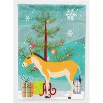 Caroline's Treasures BB9221CHF Turkmenian Kulan Donkey Christmas Flag Canvas House Size , Large, multicolor