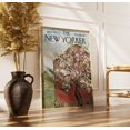 The New Yorker Spring Blossom Red Barn Magazine Cover Poster, Magazine ...