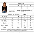 thumbnail image 3 of Women's Button Front Long Sleeve Knit Cropped Cardigan Shrug Sweaters, Sexy Knit Slim Crop Casual Blouse Ribbed Tops for Lady-Medium, 3 of 6