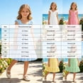 thumbnail image 5 of Tigivemen Flower Girls Dresses Floral Boho Sleeveless Sundresss Toddler Girl Wedding Guest Dress Size 3-4 Y, 5 of 6
