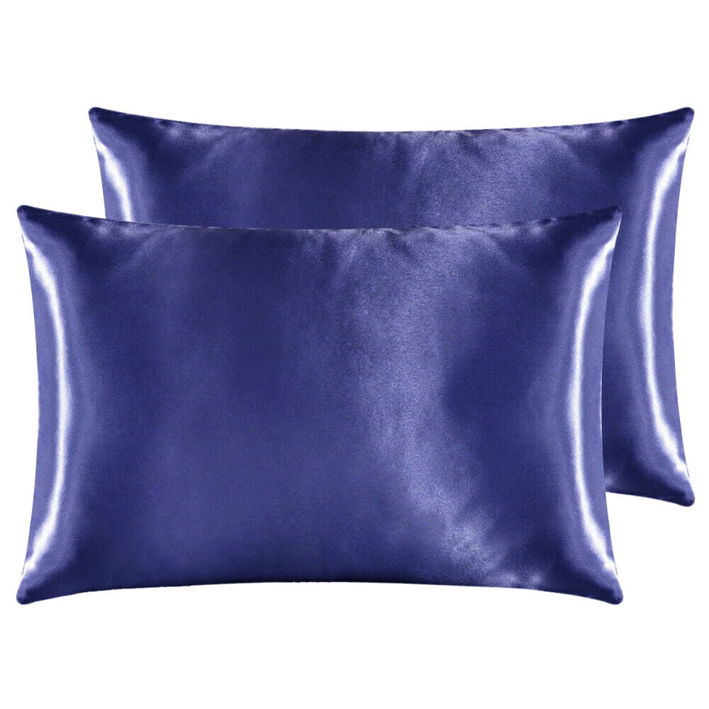 ANMINY Satin Pillowcase Set of 2 Standard Silk Bedding Pillowcases 26