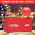 thumbnail image 6 of Hold N' Storage Christmas Ornaments Storage Box Polyester with Zipper, up to 54 -4" Ornaments - Red, 6 of 9