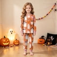 thumbnail image 3 of NOEGOEU 2-9 Years Toddler Boys Girls Halloween Pajamas Kids Soft Long Sleeve Sleepwear Set (Pink,6-7 Years), 3 of 8