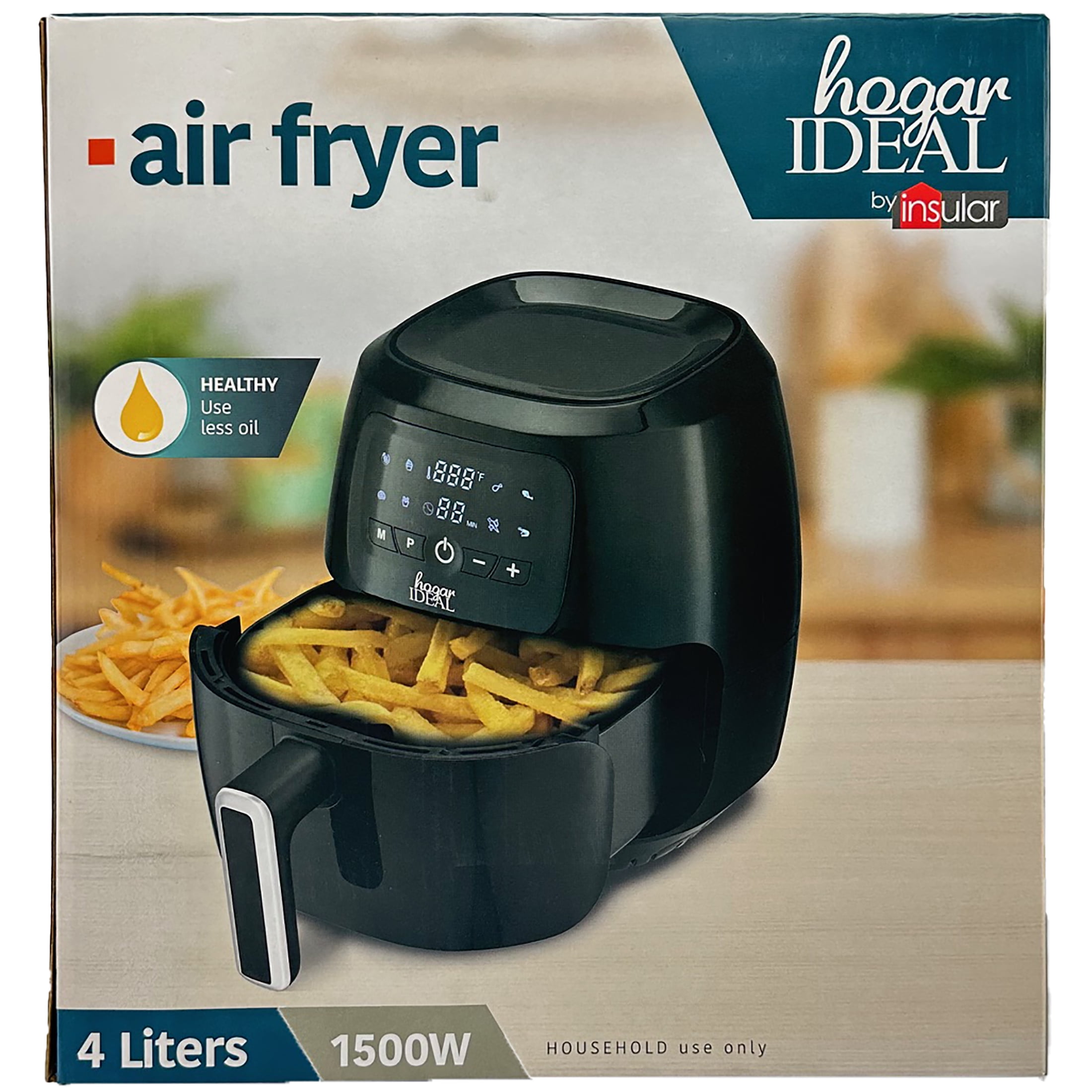 Hogar Ideal New 4 Liters Air Fryer, 11.5in Height