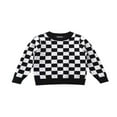 thumbnail image 1 of MesaSe Pull d'Automne pour Fille Garçon Col Rond Manches Longues Tricoté à Carreaux pour Enfants de 18 Mois à 6 Ans, 1 of 7