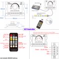 thumbnail image 2 of CCT RF Remote Controller PWM Dimming Color Temperature Dimmer Switchfor DC 12V 24V 30A Dual Color 5050 3528 LED Strip Light, 2 of 6