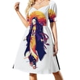 thumbnail image 1 of Vestido de manga corta vestido de verano para mujer 2025 Ropa de verano para mujer Vestidos elegantes, 1 of 6