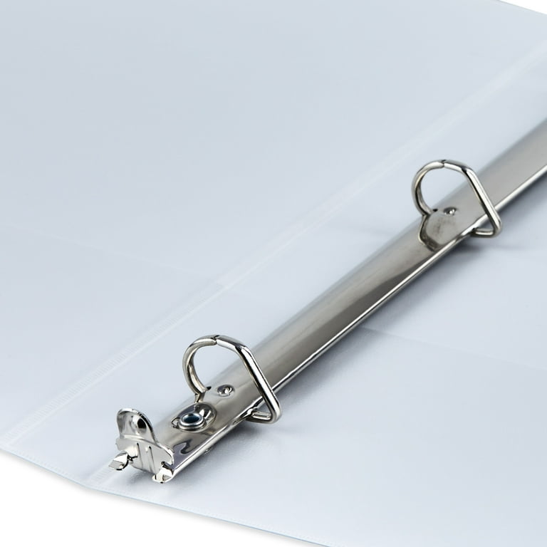 Pen+Gear 3-Ring Durable View Binder, 1/2  Slant D-Rings, White 