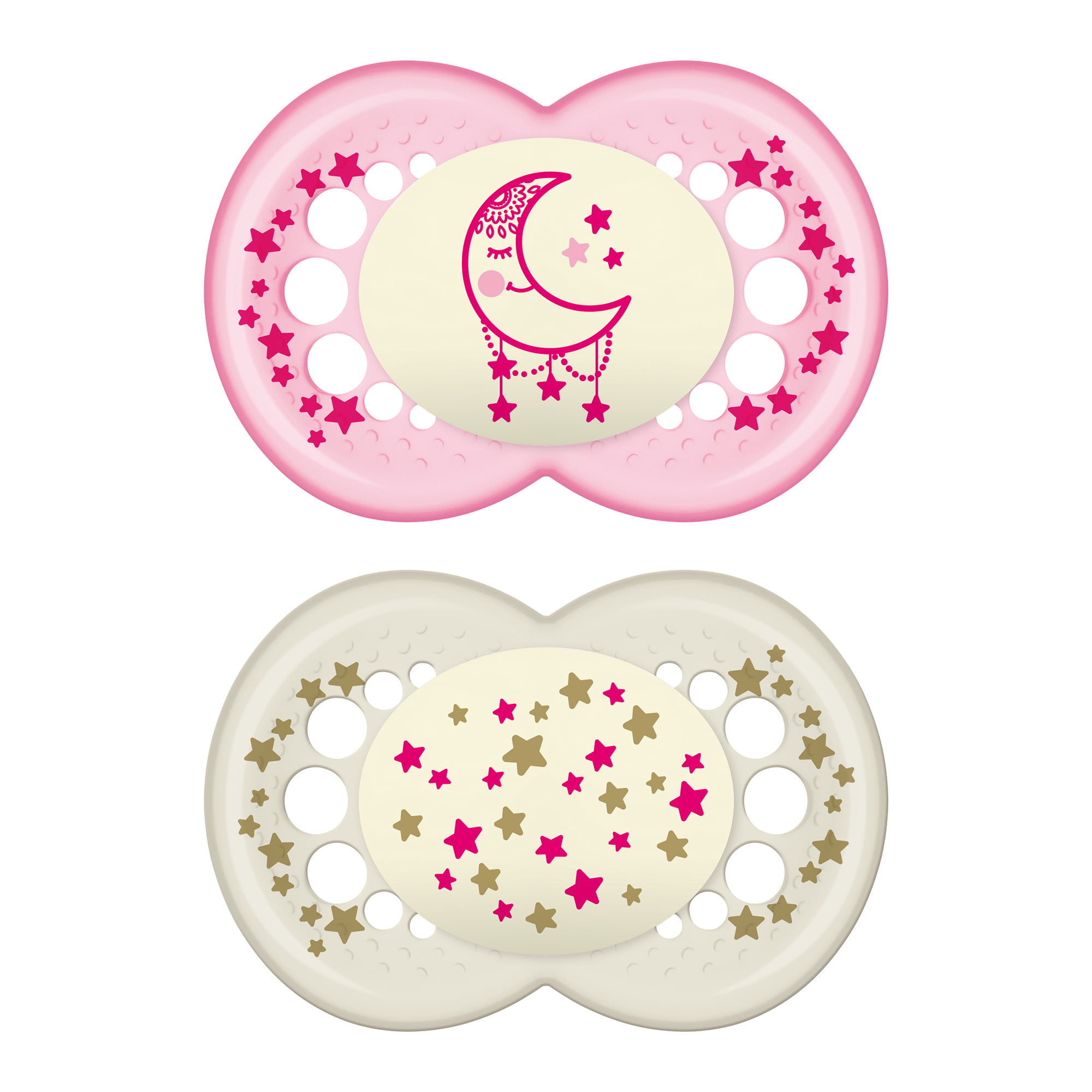 Mam Baby Soother Dummy Pacifier Teat Nipple 6m Girl Style 2 Pack Boy 12m 