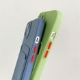 thumbnail image 5 of Funda de lujo con ranura para tarjeta para iPhone 15, 14, 13, 12, 11, 16 Pro Max, funda de silicona suave para iPhone 16, 15, 14 Plus, 5 of 5