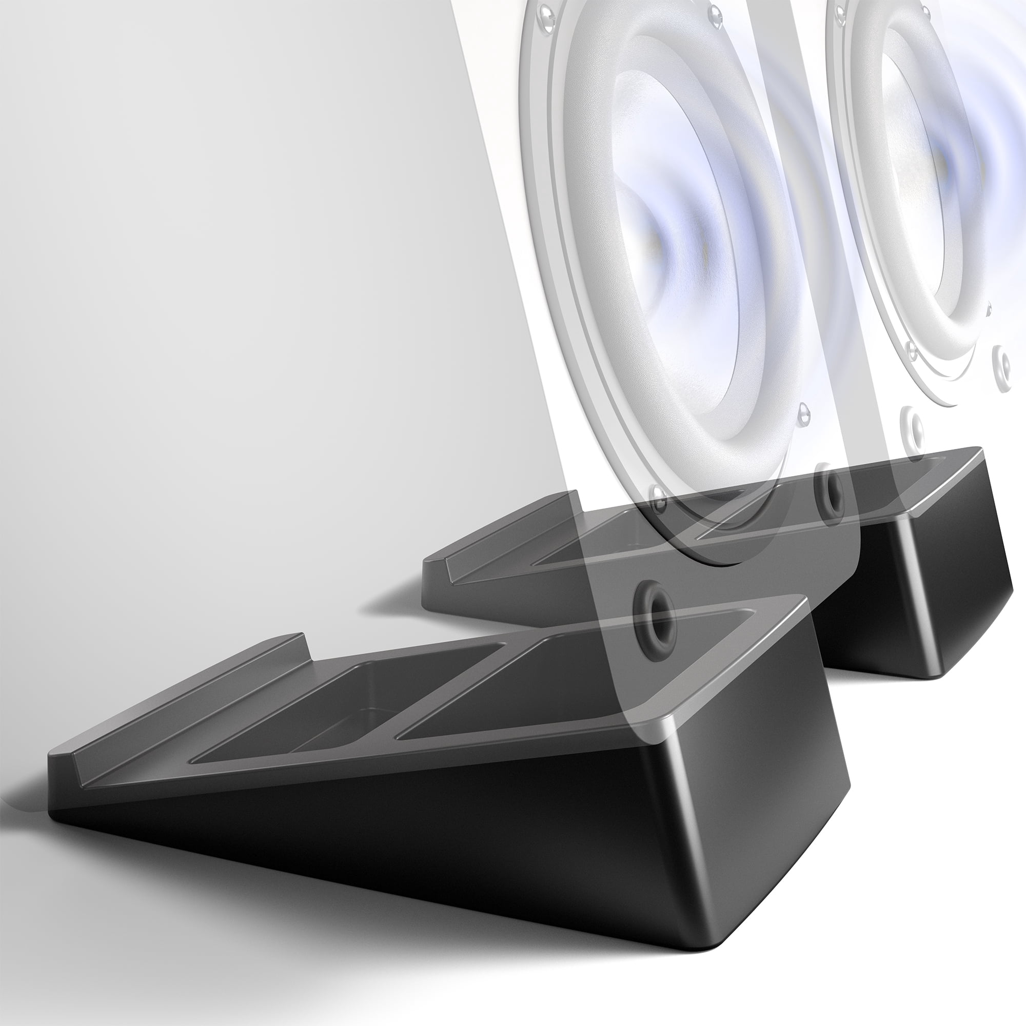 Medium Angled Desktop Speaker Stands - 2 Pack