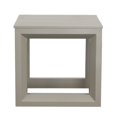 thumbnail image 3 of Versatile Patio End Table - Neutral Tones, Modern Geometric Pattern - Rust-Resistant Aluminum, Scratch and Weather-Resistant, 3 of 4