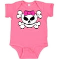 thumbnail image 3 of Inktastic Skull with Bow Girls Baby Bodysuit, 3 of 5