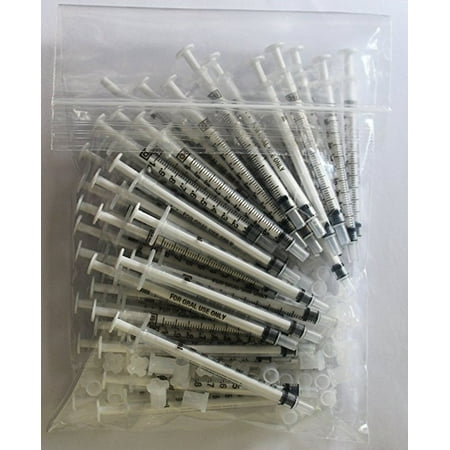 Becton Dickinson General Purpose 1 ml Clear Oral Syringe with luer Slip Tip (Non Sterile), 50