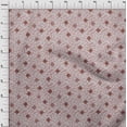 thumbnail image 3 of oneOone Cotton Cambric Dark Red Fabric Geometric Texture Craft Projects Decor Fabric Printed By The Yard 42 Inch Wide, 3 of 4