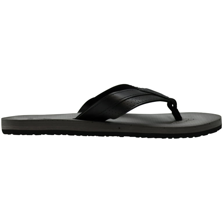 NORTY Mens Flip Flops Adult Male Beach Thong Sandals Grey Black 