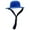 Royal Blue, variant on Chicken Hats For Hen Small Funny Chicken Accessories Feather Top Hat