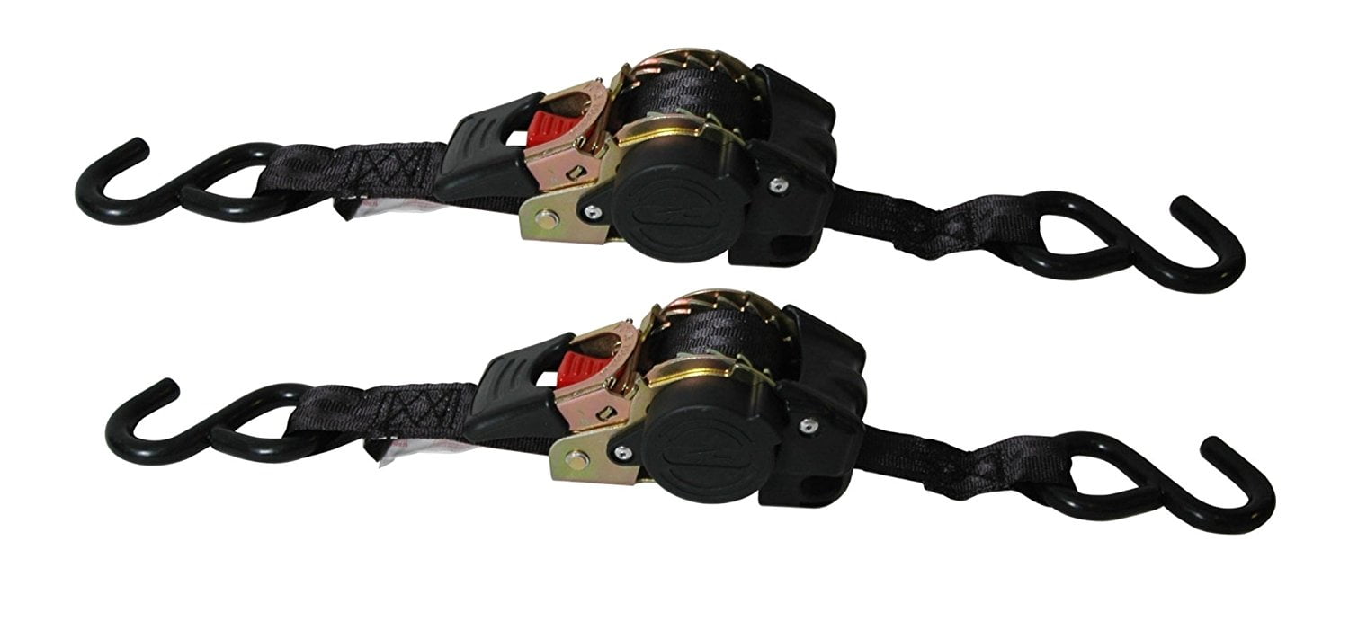 Reese Carry Power 9425500 Black 6 Retractable Ratchet Tie Down 2 Piece Reese Carry Power 9425500 Black 6 Retractable Ratchet Tie Down 2 Piece