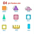 thumbnail image 2 of Magnetic Tiles Toys for Toddlers Kids,64 Pieces Magnetic Toys Kids Magnetic Building Blocks Preschool Magnet Set Educational Stem Toys., 2 of 7