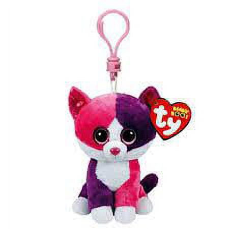 Ty Beanie Boos Pellie The Cat Key Clip