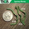 thumbnail image 6 of Thor Outdoor 9 Pc Squirmy Wormy Set, Tan-White-Olive Size #10 - Barbless Wet Worm Fly Fishing Flies for Trout, Panfish, Bass, 6 of 8