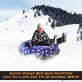 thumbnail image 2 of Rigma Snow Tube - Heavy Duty Snow Sleds | Hard Plastic Bottom, High Speed Tubes, Inflatable Snow Sled For Adults & Kids - American Flag, 2 of 7
