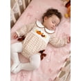 thumbnail image 6 of Cenuakty Baby Girl Thanksgiving Bubble Romper with Bows Plaid Embroidered Long Sleeve Doll Collar Bodysuit Infant Fall Clothes, 6 of 9