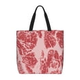 thumbnail image 1 of Disketp Red Meat Bolsa Tote de Lona para Mujer, Bolso de Hombro y Cruzado con Cierre de Cremallera, 1 of 7