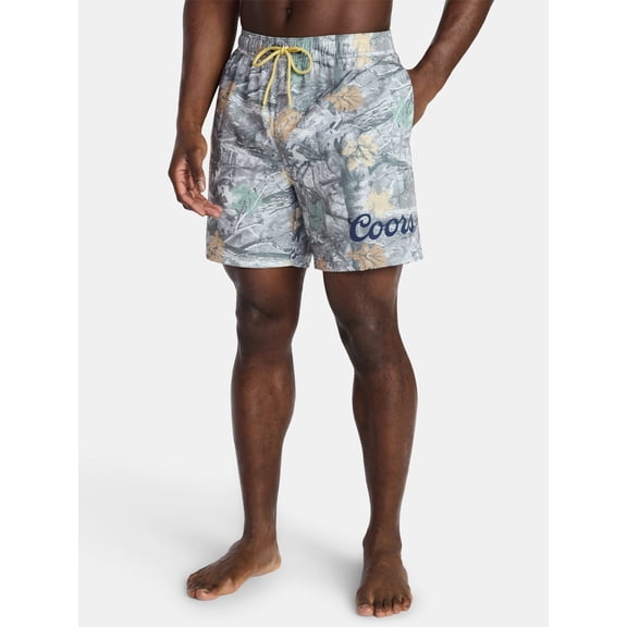 Coors Rockies Born Men's and Big Men's Swim Trunks, Sizes S-3XL