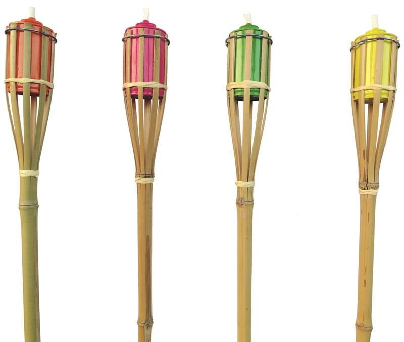 MintCraft Y2566 Bamboo Torch, 4 ft, Assorted by Mintcraft