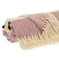 thumbnail image 3 of Parkland Collection Inca Purple Variegated Cotton Throw Blanket, 50 x 60 Decorative Couch Throw, 3 of 4