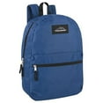 thumbnail image 5 of Trail Maker 24 Pack of Bulk Wholesale Basic and Classic 17 Inch Backpacks with Front Accessory Pocket and Dual Zipper Closure for Work, School and Classrooms in Assorted 6 Color Pack, 5 of 6
