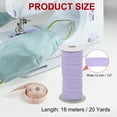 thumbnail image 2 of Uxcell Elastic Band, Polyester Flat Elastic Cord Stretch Strap for Sewing and DIY Projects Light Purple 1/2 inch x 20 Yards, 2 of 7