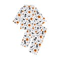 thumbnail image 4 of WAYUTE Girls Pajamas Long Sleeve Loungewear Pjs Set Cute Halloween Skeleton Pumpkin Print Soft Cozy 2 Piece Theme Sleepwear Casual Daily Wear, 4 of 4
