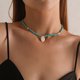 thumbnail image 3 of Bohemio hecho a mano de cuentas collar gargantilla ajustable colorido Seashell Surfer Collares Playa Pooka Boho Trendy Gargantilla Collar de moda de verano, 3 of 8