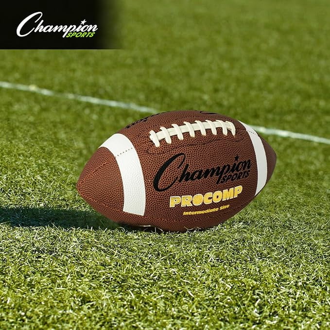 Champion Sports Intermediate Size Composite Football, Brown