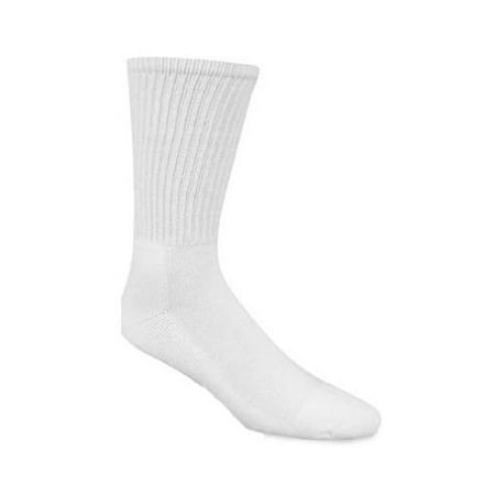 - Athletic Socks, Crew, White, Men's Large, 3 PK., Wigwam, S1077-051-LG