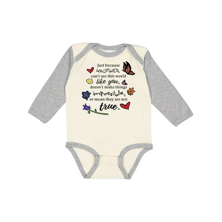 

Inktastic Just Because... Quote from Cordelia Gift Baby Boy or Baby Girl Long Sleeve Bodysuit