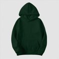 thumbnail image 6 of Womens Solid Hoodies Fall Fashion Casual Long Sleeve Hooded Sweatshirts Loose Comfy Trendy Pullover Tops with Pockets, 6 of 6