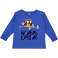 thumbnail image 3 of Inktastic Mema Loves Me Girl Owl Girls Long Sleeve Toddler T-Shirt, 3 of 5