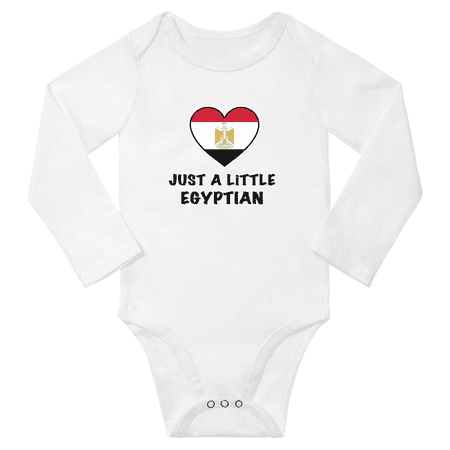 

Just a Little Egyptian Baby Long Sleeve Bodysuit (White 6 Months)