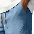thumbnail image 5 of Admvng Men's Shorts Casual Lightweight Big & Tall Drawstring Elastic Waist Gym Shorts with Pockets, 5 of 6