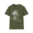 thumbnail image 2 of Save The Earth, Gildan Unisex Softstyle TShirt, Line Art Graphic Tee, S-3XL, 2 of 5