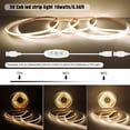thumbnail image 2 of Tira de luces LED GXILEE COB, blanco natural, 4000 K, CRI92+, 2 m, 2 of 9