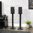 thumbnail image 4 of CorLiving 29" Support Haut-Parleur en Verre Noir Hauteur Fixe (Lot de 2), 4 of 10