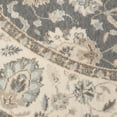 thumbnail image 5 of Nourison Living Treasures 94" Round Wool Indoor Rug in Gray-Ivory, 5 of 9