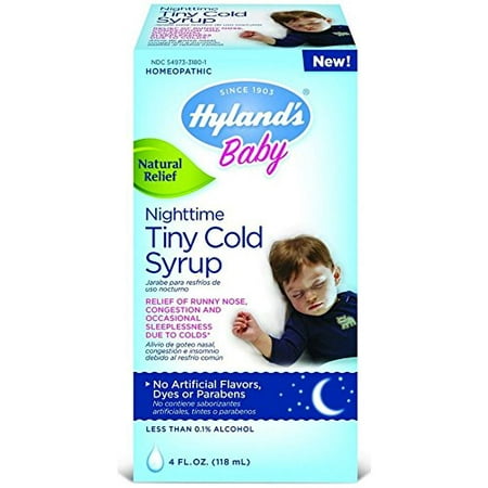 Hyland's Baby Nighttime Cold Syrup Natural Relief of Congestion 4OZ