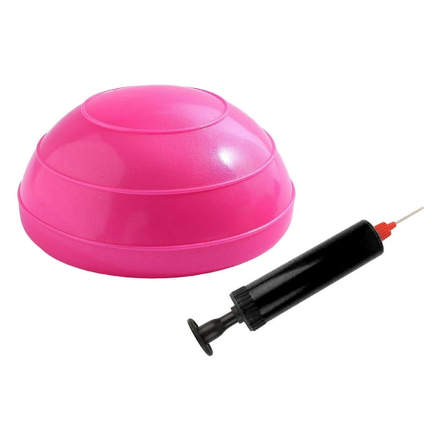Pelota de equilibrio inflable portátil y versátil para entrenamiento básico rosa roja