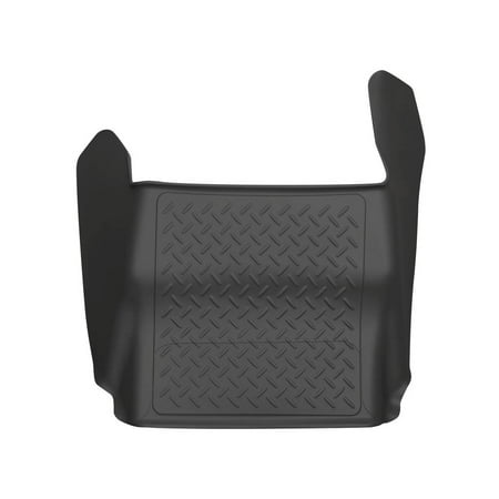 Husky Liners Weatherbeater Floor Mats | Fits 2009 - 2014 Ford F-150 All Cabs w/out Manual Shifter | Center Hump, 1-pc Black - 83421
